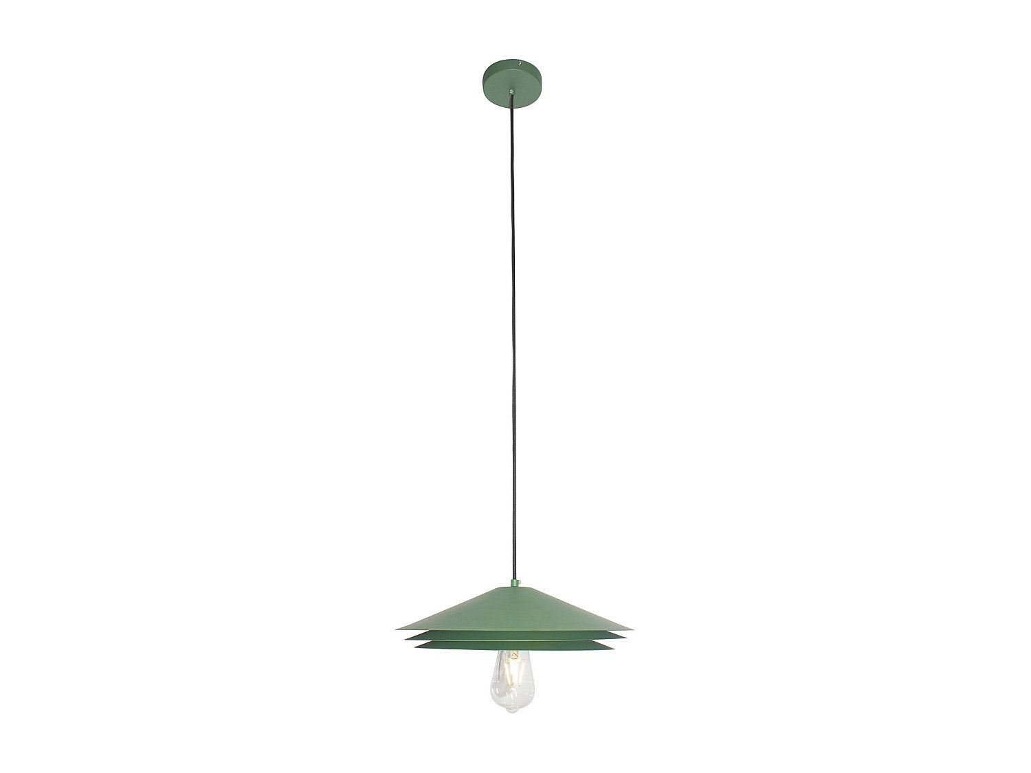 Lampa sufitowa z metalu - śr. 35 x wys. 161 cm - Zielony - KIRUNA