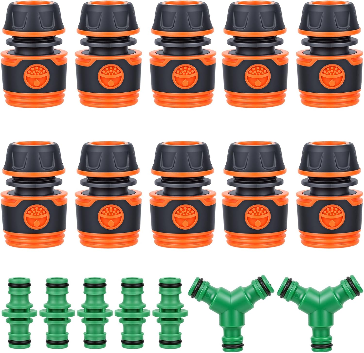 (17 sztuk) 13 mm złączka do węża ogrodowego, złącze do węża ogrodowego, złączka do węża ogrodowego, odpowiednia do trawników, rolnictwa, mycia samoch