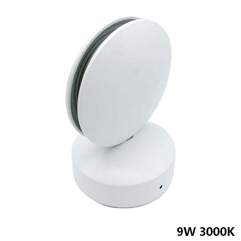 Lampa ścienna LED 9 W / Lampa typu „ledge” – wiązka światła 360°, do przedpokoju i garażu, AC 85–265 V, ciepłe światło 3000 K