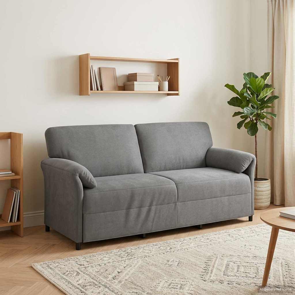 Sofa 3-osobowa ciemnoszary 198 x 83 x 95 cm Welur vidaXL