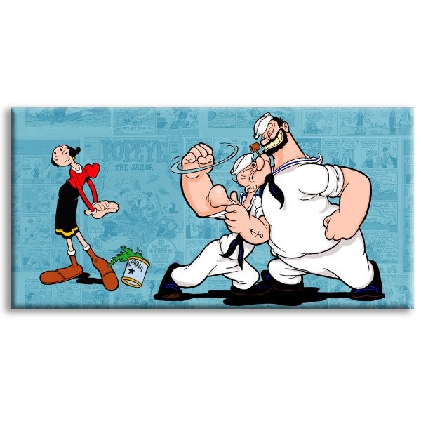 Popeye - Płótno drukowane - Płótno dekoracyjne na ramie drewnianej 200x100 cm
