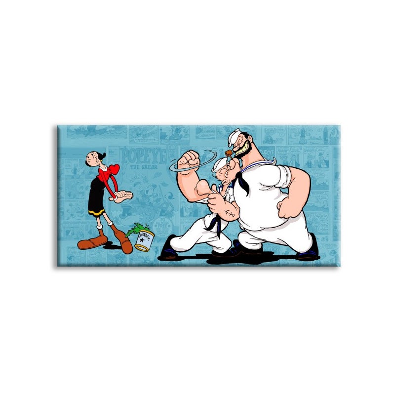 Popeye - Płótno drukowane - Płótno dekoracyjne na ramie drewnianej 200x100 cm