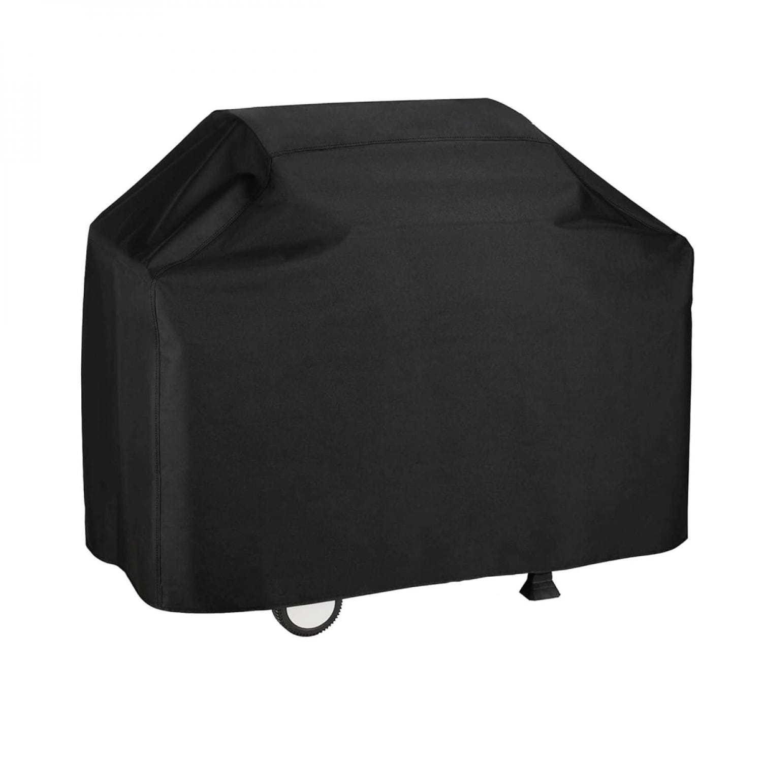 Wodoodporny pokrowiec na grilla wykonany z tkaniny Oxford 210D - odporny na promieniowanie UV - 147 x 61 x 122 cm - czarny