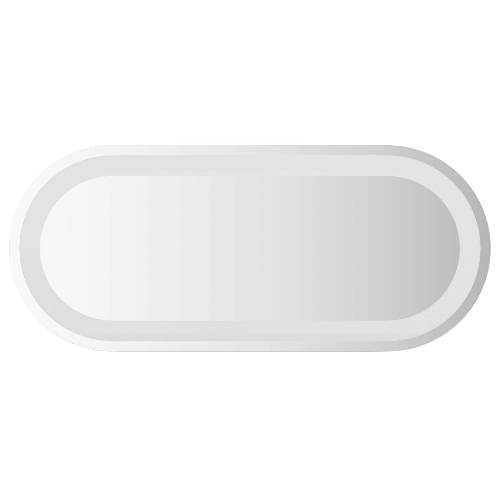 Lustro Łazienkowe Ścienne 70x30 cm z LED ze Szkła Hartowanego Przezroczyste