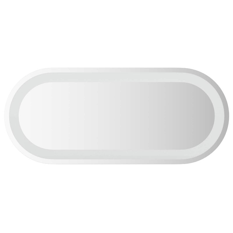 Lustro Łazienkowe Ścienne 70x30 cm z LED ze Szkła Hartowanego Przezroczyste