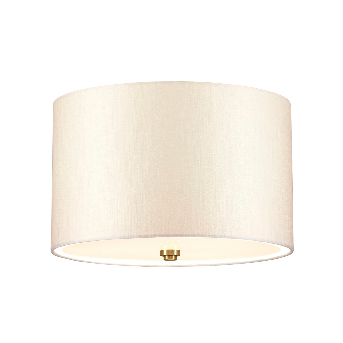 Plafon abażurowy okrągły 35.6 cm 3xE27 60W postarzany mosiądz Fletcher Flush Designer's Lightbox