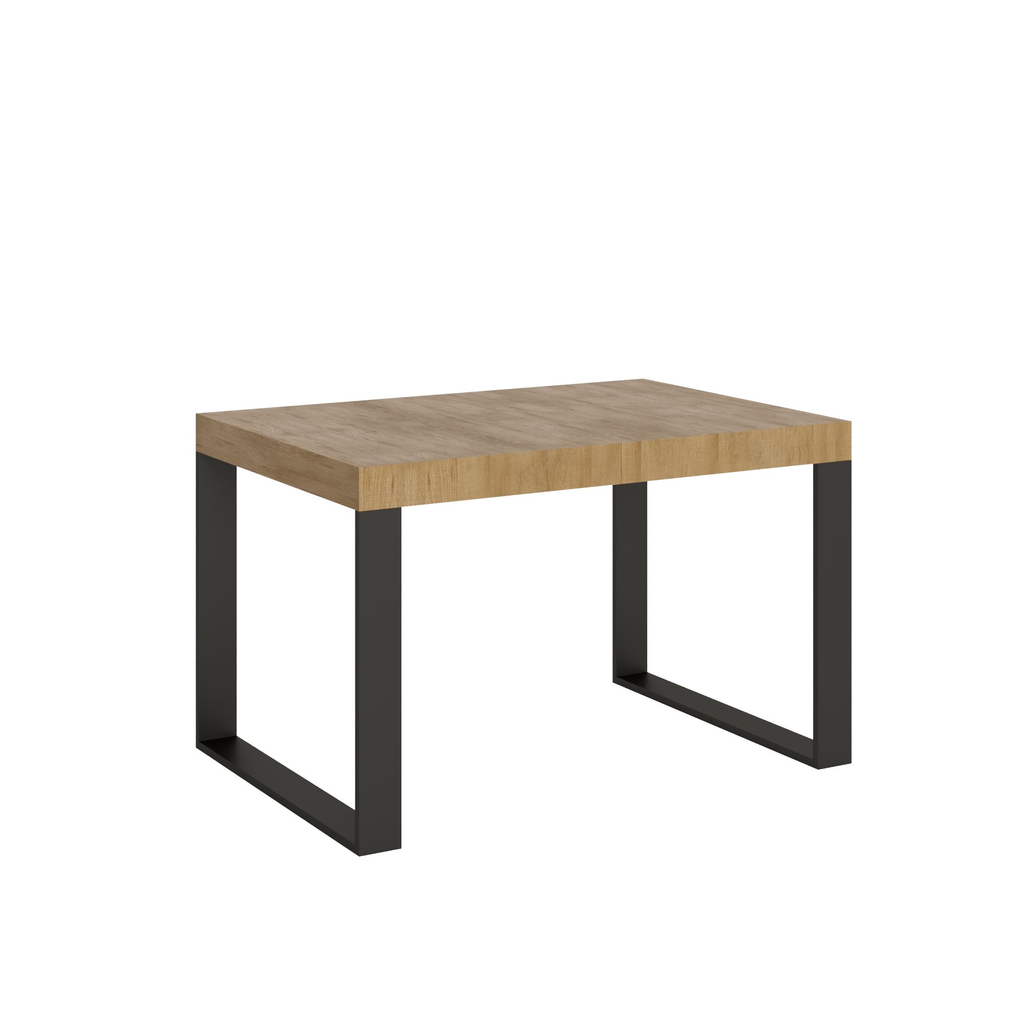 Stół rozkładany 120/380x90 cm Tecno dąb naturalny z nogami antracytowymi