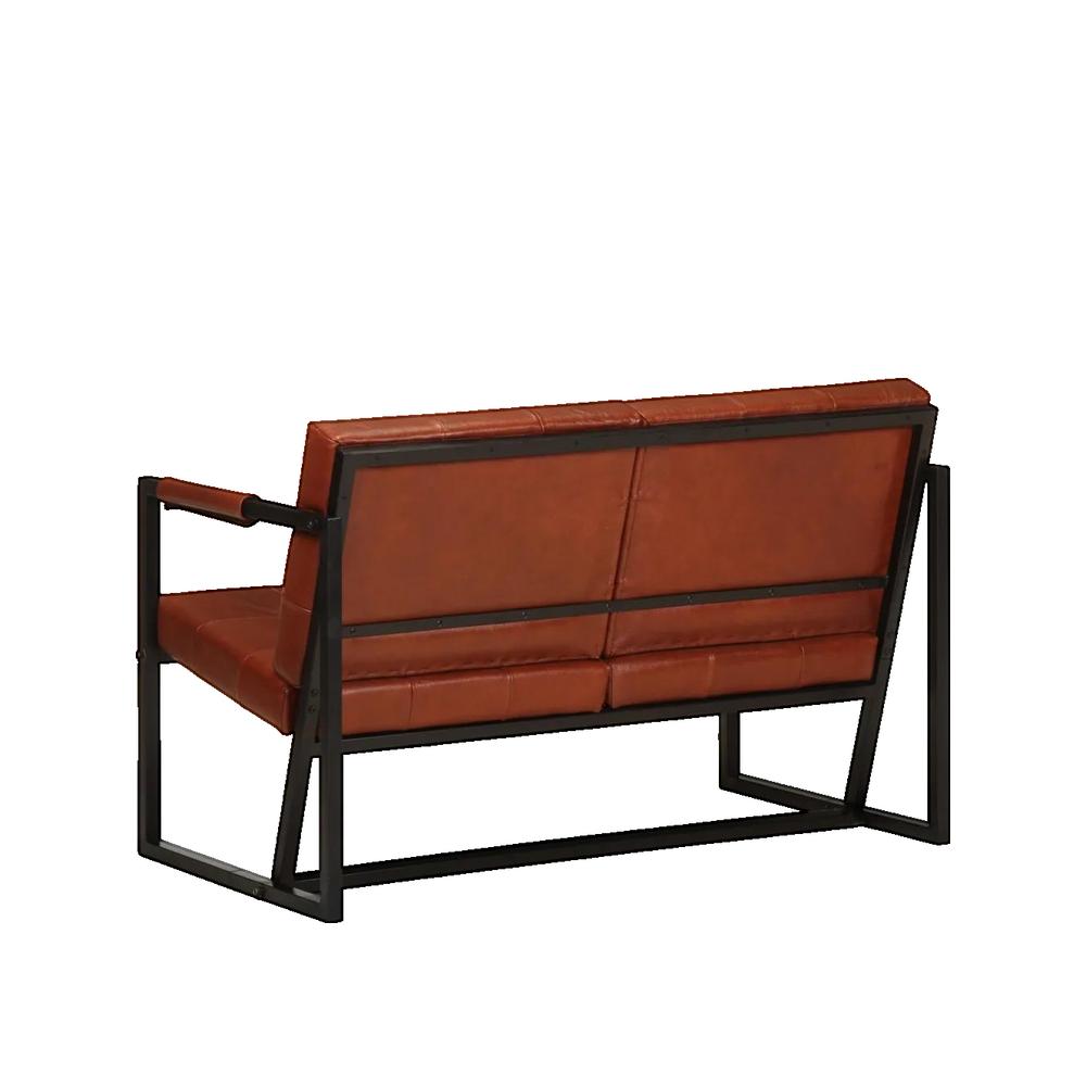 Sofa vidaxl 2-osobowy skóra kozia brązowy wytrzymały i vintage