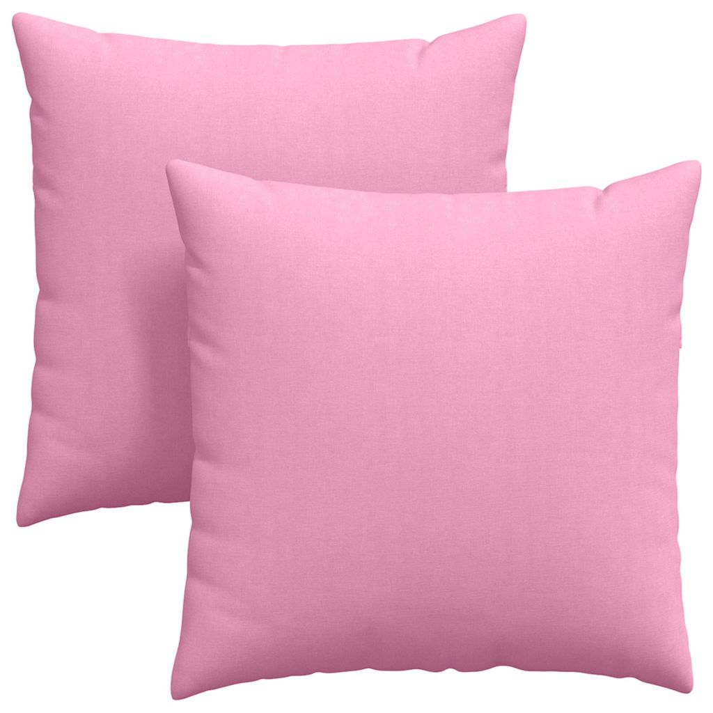 Poduszki na sofę 2 pcs Różowy 60 x 60 cm tkanina
