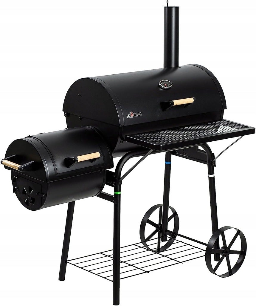 GRILL WĘGLOWY EL FUEGO DAKOTA Z WĘDZARKĄ NA KÓŁKACH Z KOMINEM OD RĘKI !