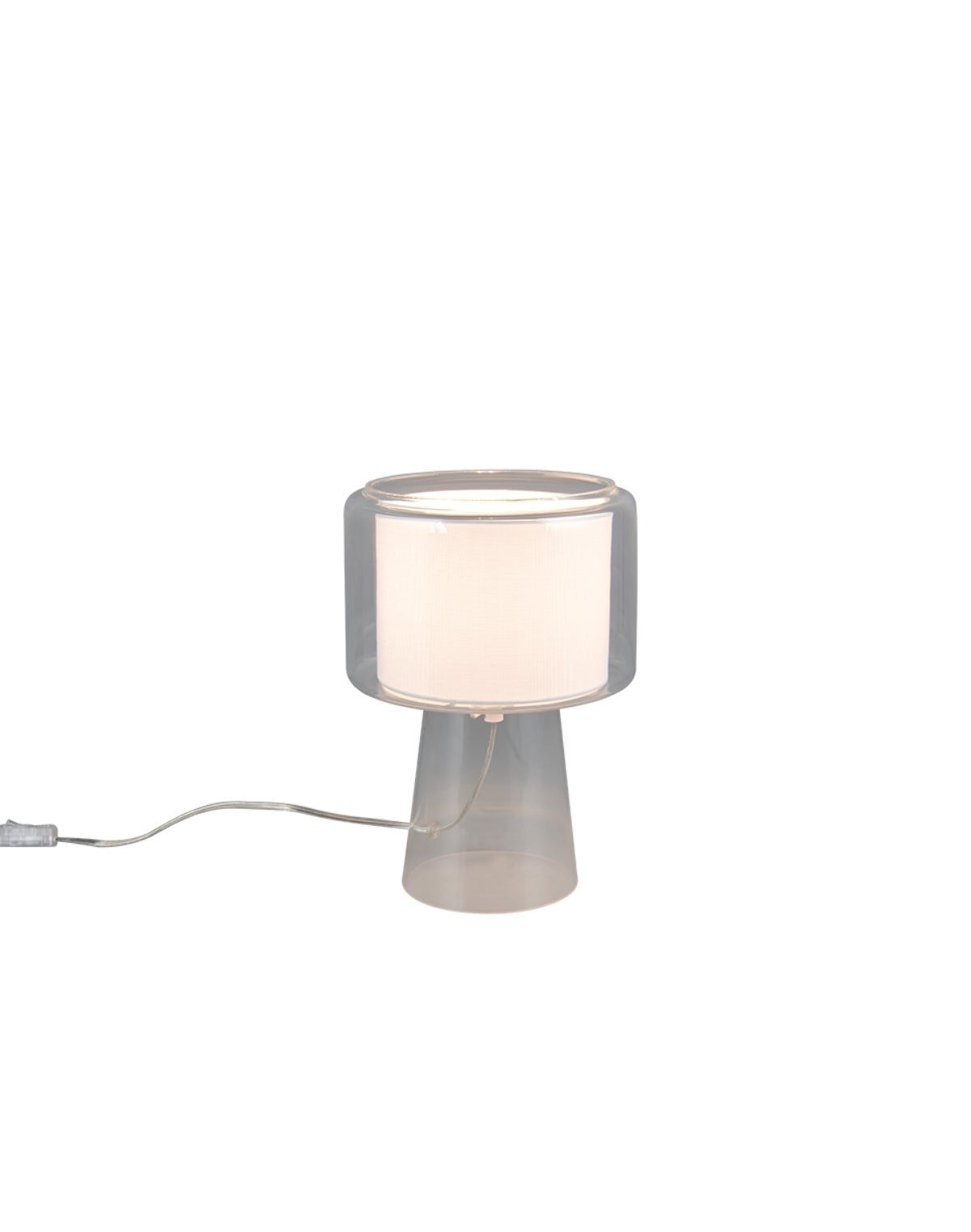 Lampa stołowa ROCKA 1xE14x10W szkło przezroczysta wym:29x20x20cm IP20 Trio