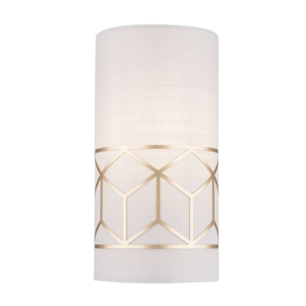 Lampa ścienna abażur ze złotym stelażem Messina Maytoni H223-WL-01-G