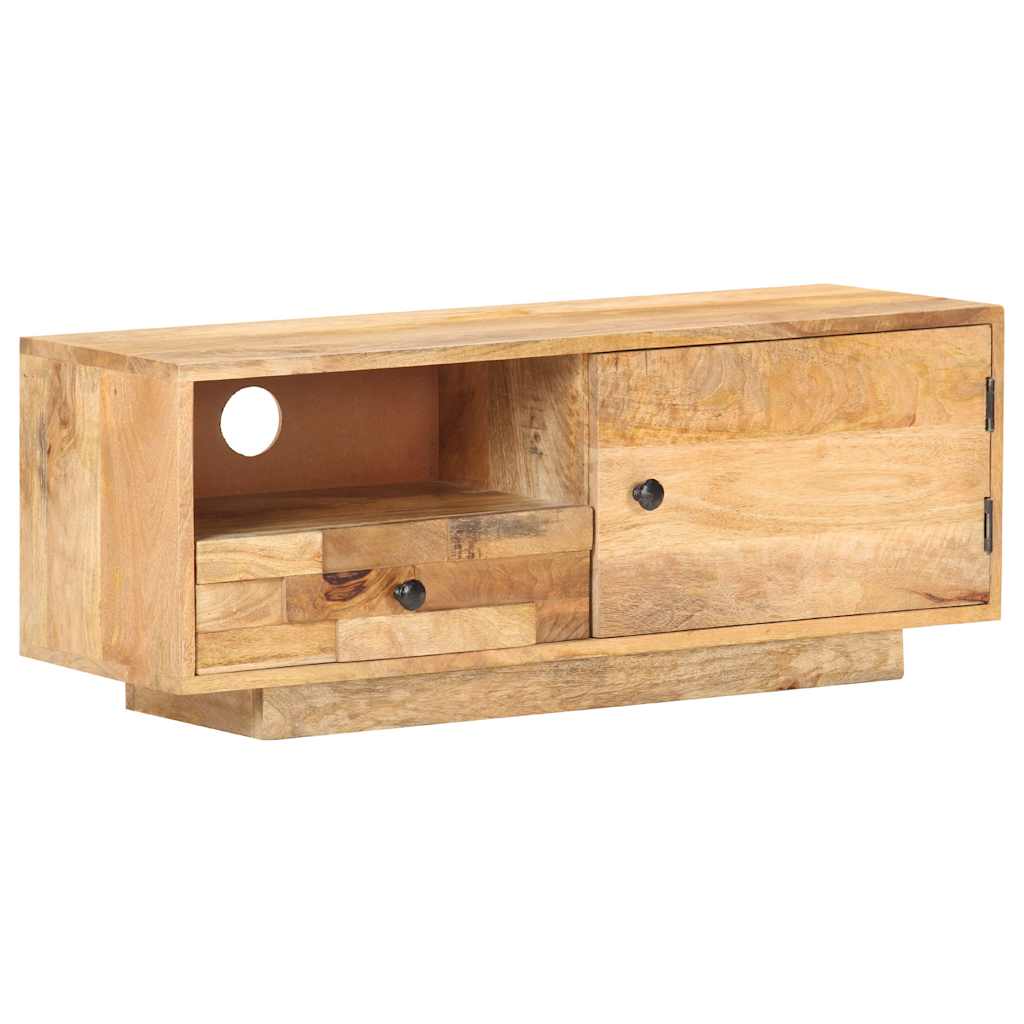 Szafka pod TV, 90x30x35 cm, lite drewno mango