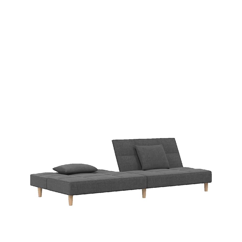 Sofa rozkładana VidaXL 2-osobowa jasno-szara z wygodną pianką