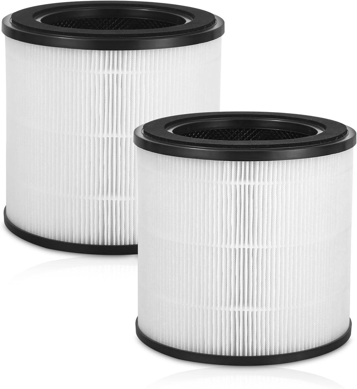 Zestaw 2-częściowych filtrów wymiennych HEPA z węglem aktywnym, kompatybilnych z oczyszczaczami powietrza Philips serii 800, nr referencyjny FY019