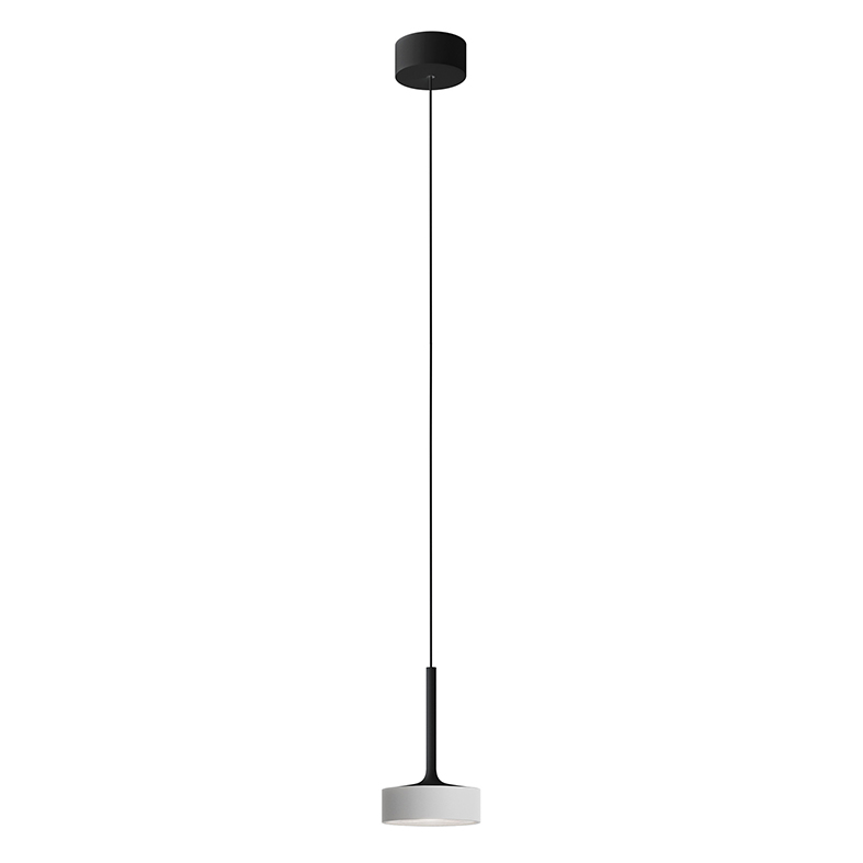 Lampa wisząca Hole, czarno-biała, LED 13W, 38°, IP20, 3000K, CRI90 - Mocna aluminiowa lampa wisząca do wnętrz - Rossini Group