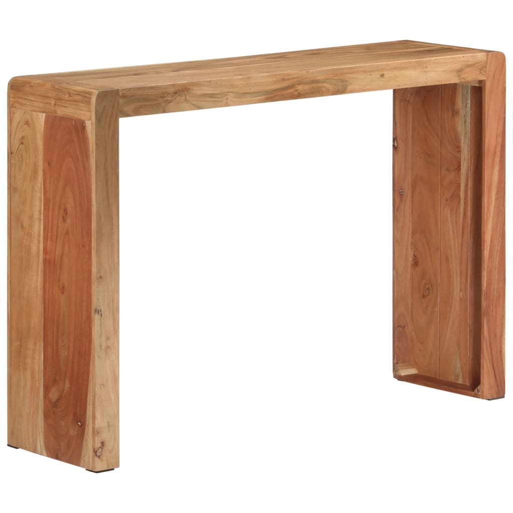Stolik konsolowy, 110x30x76 cm, lite drewno akacjowe