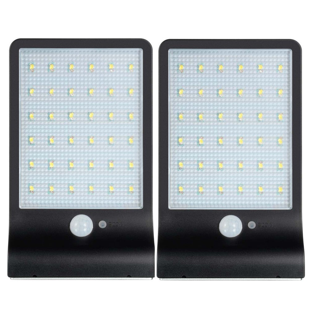 2 sztuki 36LED lampa solarna indukcyjna zewnętrzna lampa ścienna 450LM czujnik ruchu PIR IP65 wodoodporna