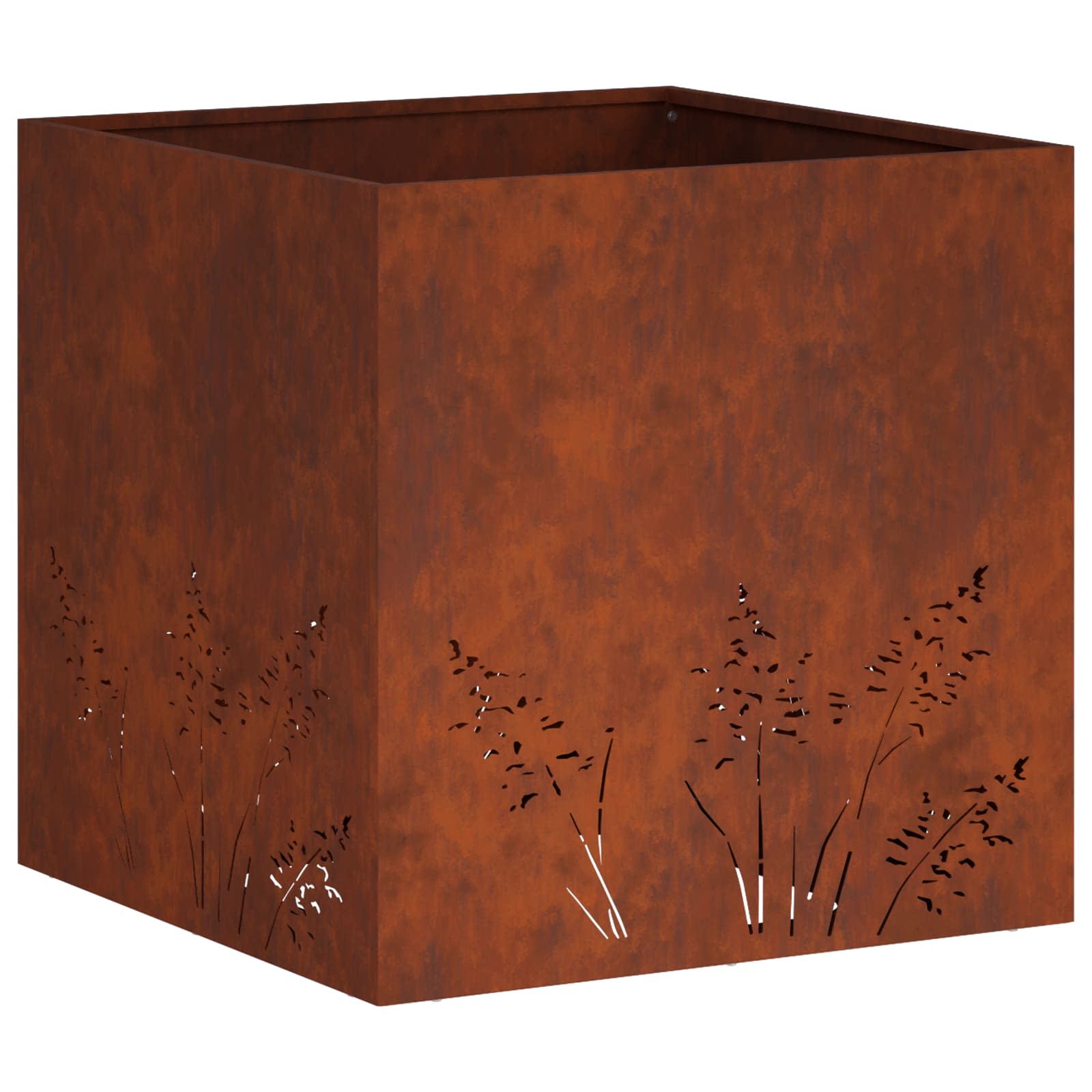 Donica Ogrodowa Corten 50x50x49 cm Rdzawa na Taras na Balkon