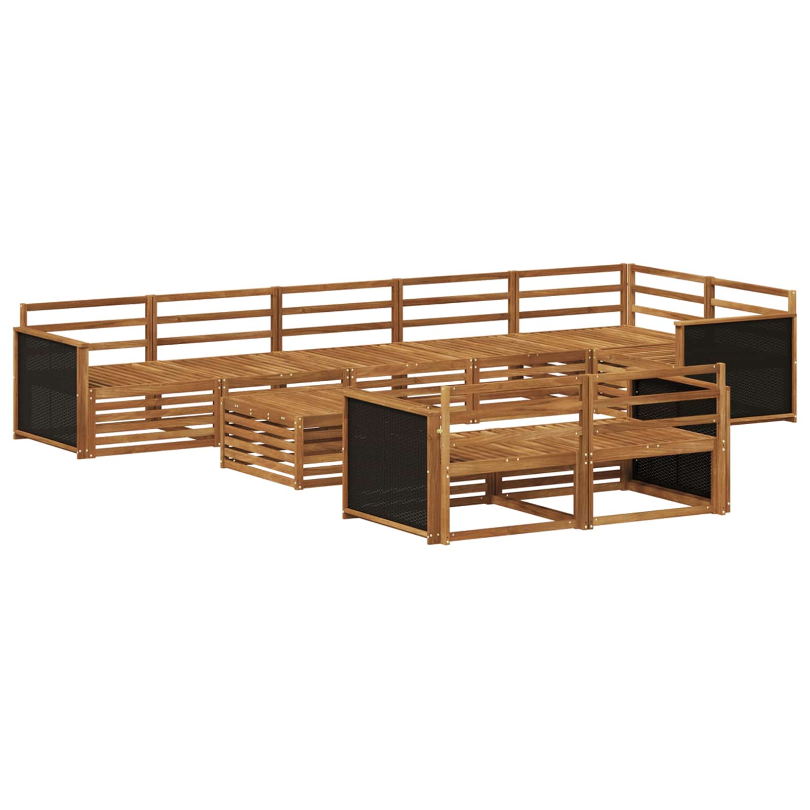 Zestaw sof na zewnątrz 9 pcs