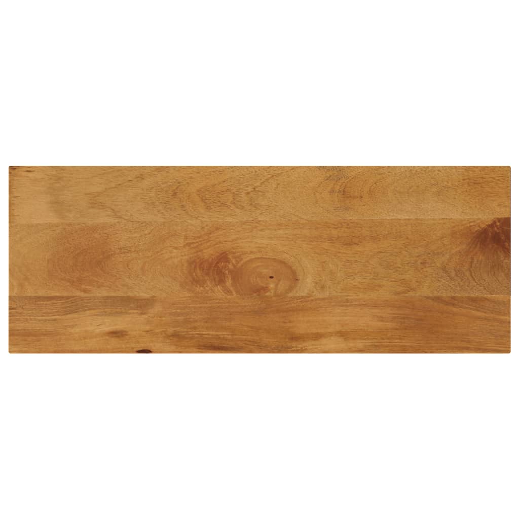 Blat Drewniany do Stołu 80x30 cm z Litego Mango w Kolorze Dębowym