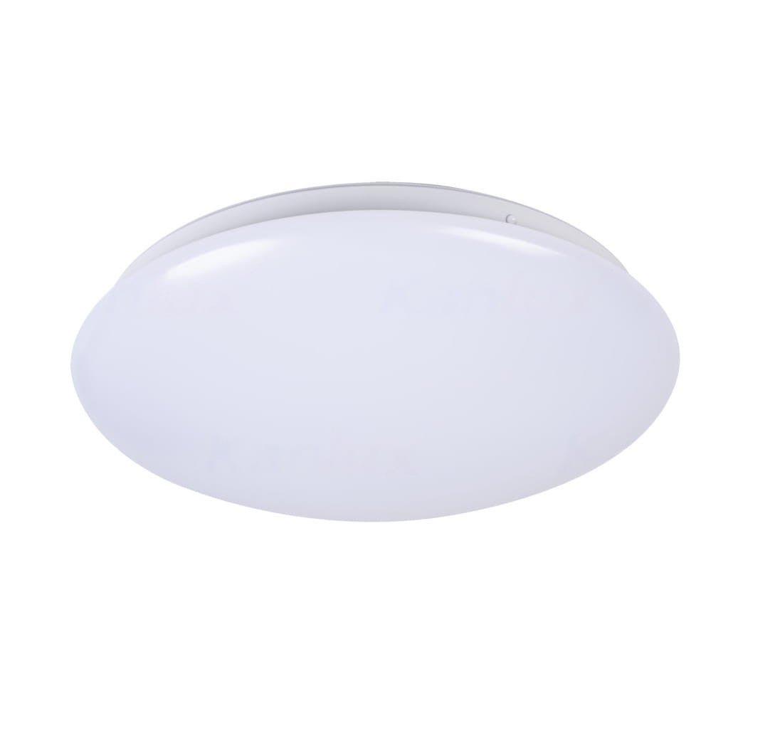 Plafon okrągły CORSO LED 12W Neutralna biel 900lm biały wym:6,5x27,8x27,8cm IP44 Miledo