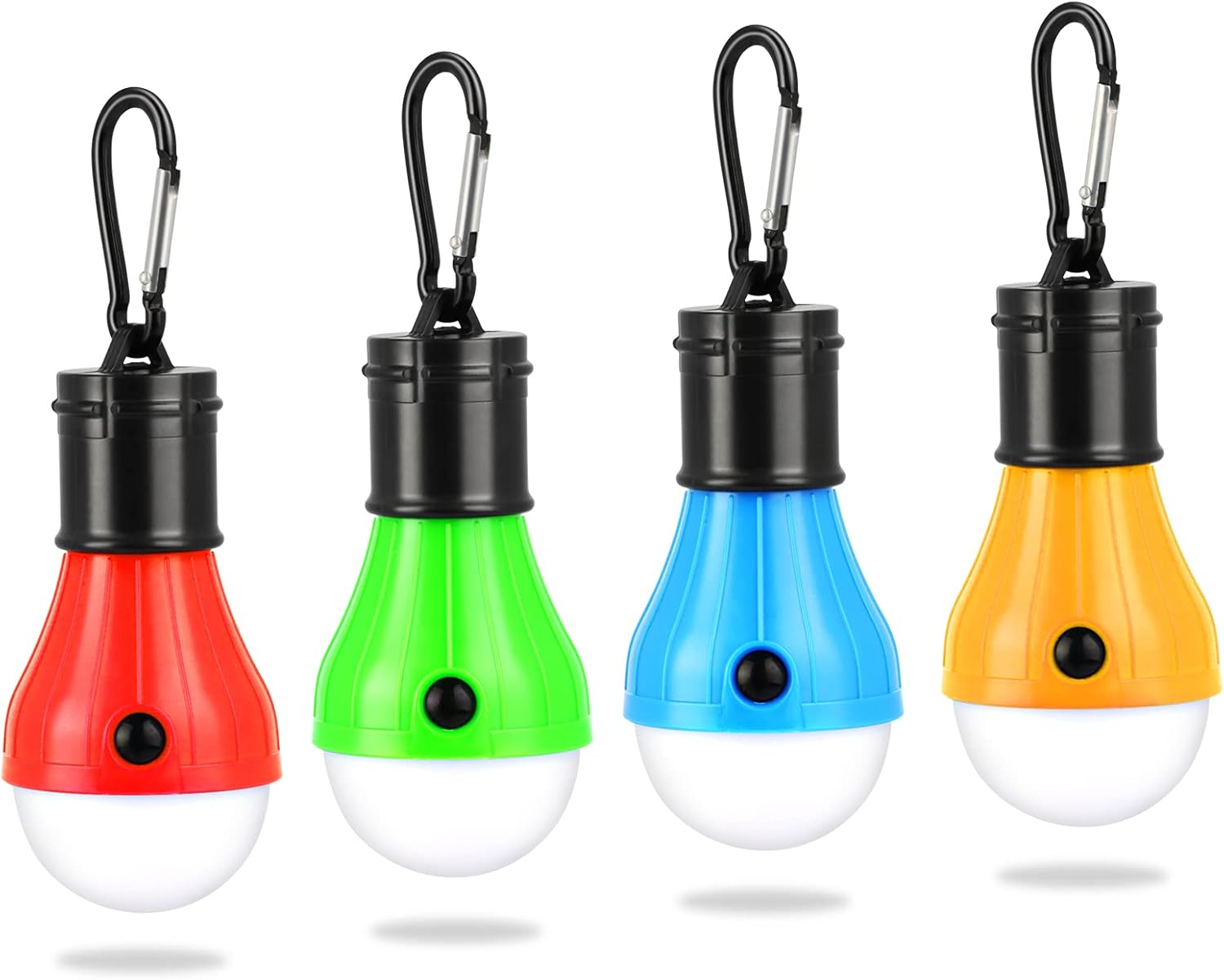 Lampa kempingowa, (4 szt.) Latarka kempingowa LED zasilana bateryjnie, przenośna lampa namiotowa, wodoodporna, awaryjna