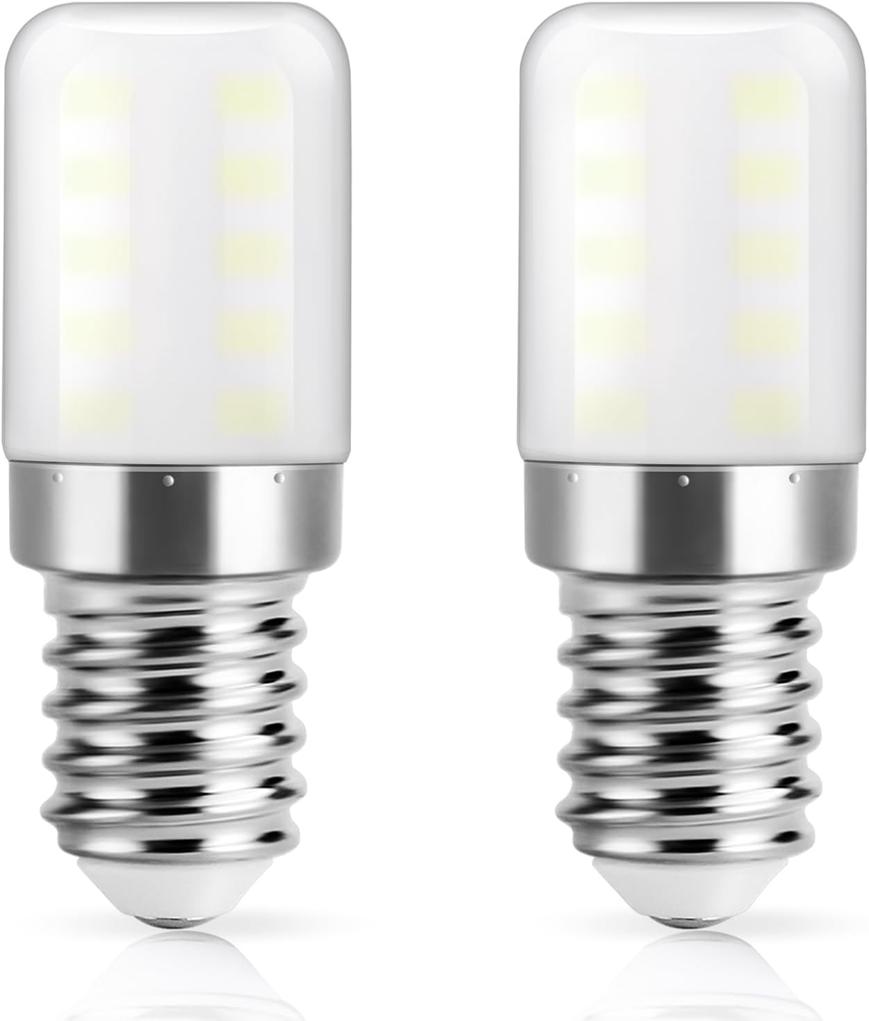 Żarówka LED E14 do lodówki, zimna biel 6000 K, 3 W, do lodówki, 300 lm, mała śruba, 2 sztuki