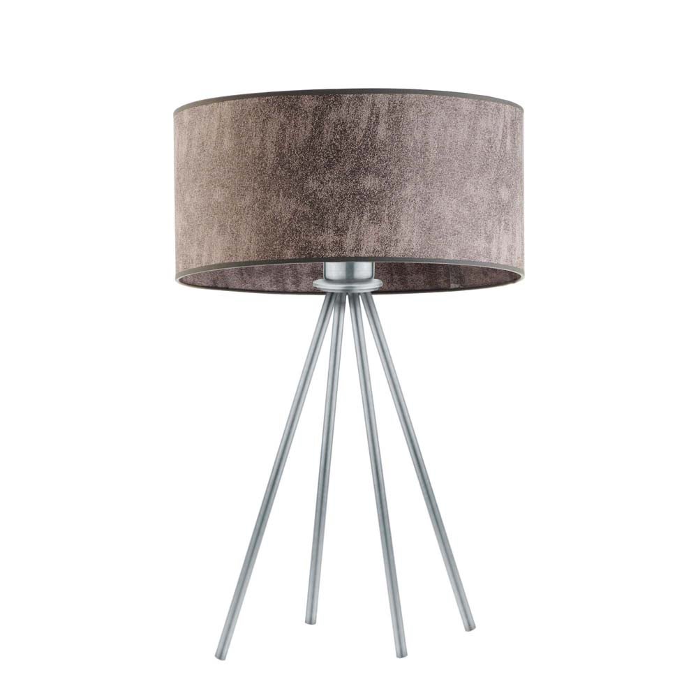 Lampka nocna na biurko lampa biurkowa LED z abażurem walec 30cm SOLARIS