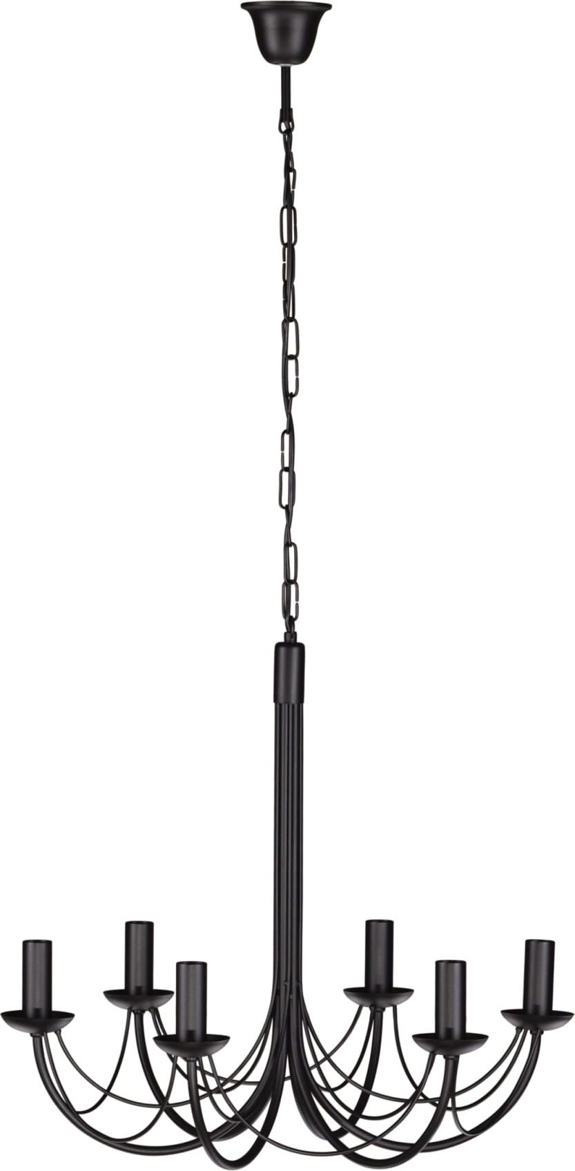 Lampa wisząca żyrandol czarny rustykalny Kaja PERSEO K-3520