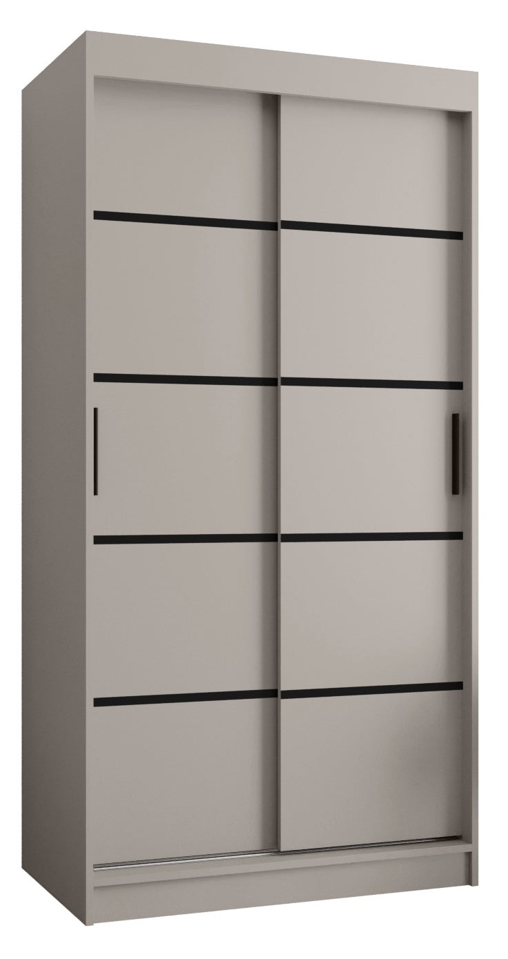 Szafa przesuwna garderoba RUBINO V1 100 x 62 x 200 cm Kaszmir