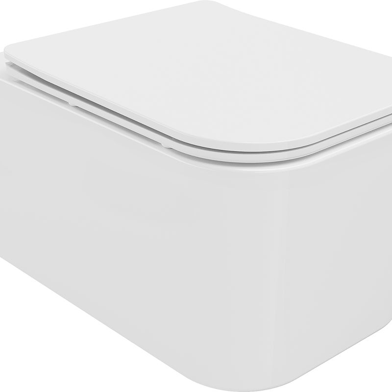 Mexen Elis miska wc Rimless z deską wolnoopadającą slim, duroplast, biała połysk - 30910600