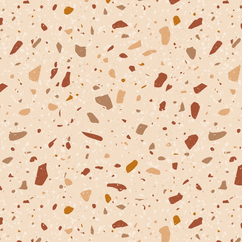 Dywan winylowy Terrazzo Helena 80x300 cm - antypoślizgowa wykładzina PVC z gładkim nadrukiem, winylowa do kuchni lub salonu, zmywalna