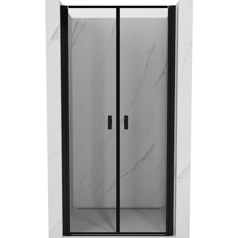 Mexen Mist drzwi prysznicowe uchylne 75 cm, czarna ramka, czarne - 8A7-075-000-70-70