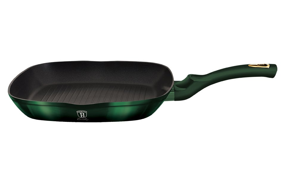 Patelnia tytanowa grillowa 28 cm Berlinger haus bh-6050 emerald 1szt