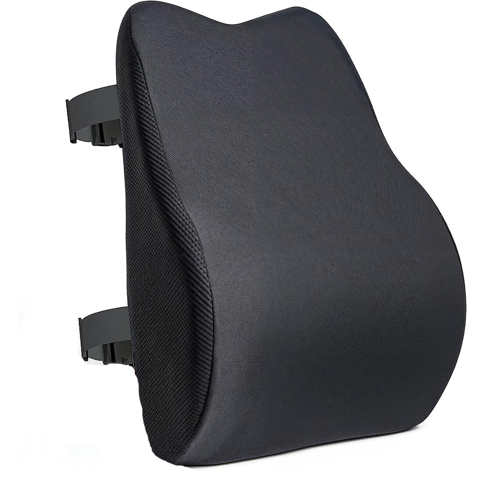 Poduszka lędźwiowa z pianki memory foam - Poduszka ergonomiczna z certyfikatem Oeko-Tex - Poduszka na rwę kulszową - Ortopedyczna poduszka podtrzymuj