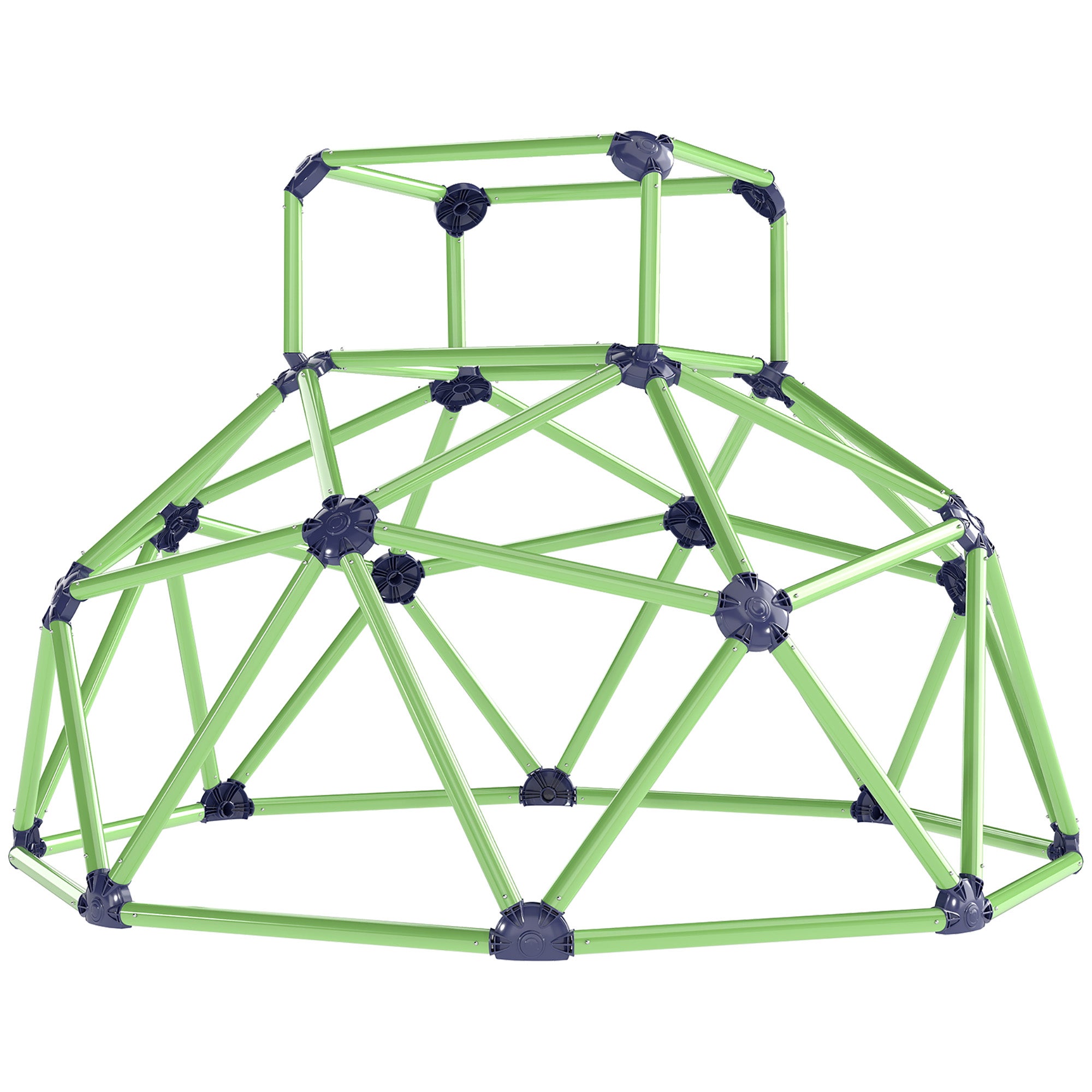Zestaw do wspinaczki dla dzieci w wieku 3-8 lat, kopuła z zaokrąglonymi krawędziami, tworzywo PP, 182,5 x 182,5 x 119 cm, kolor zielony i fioletowy