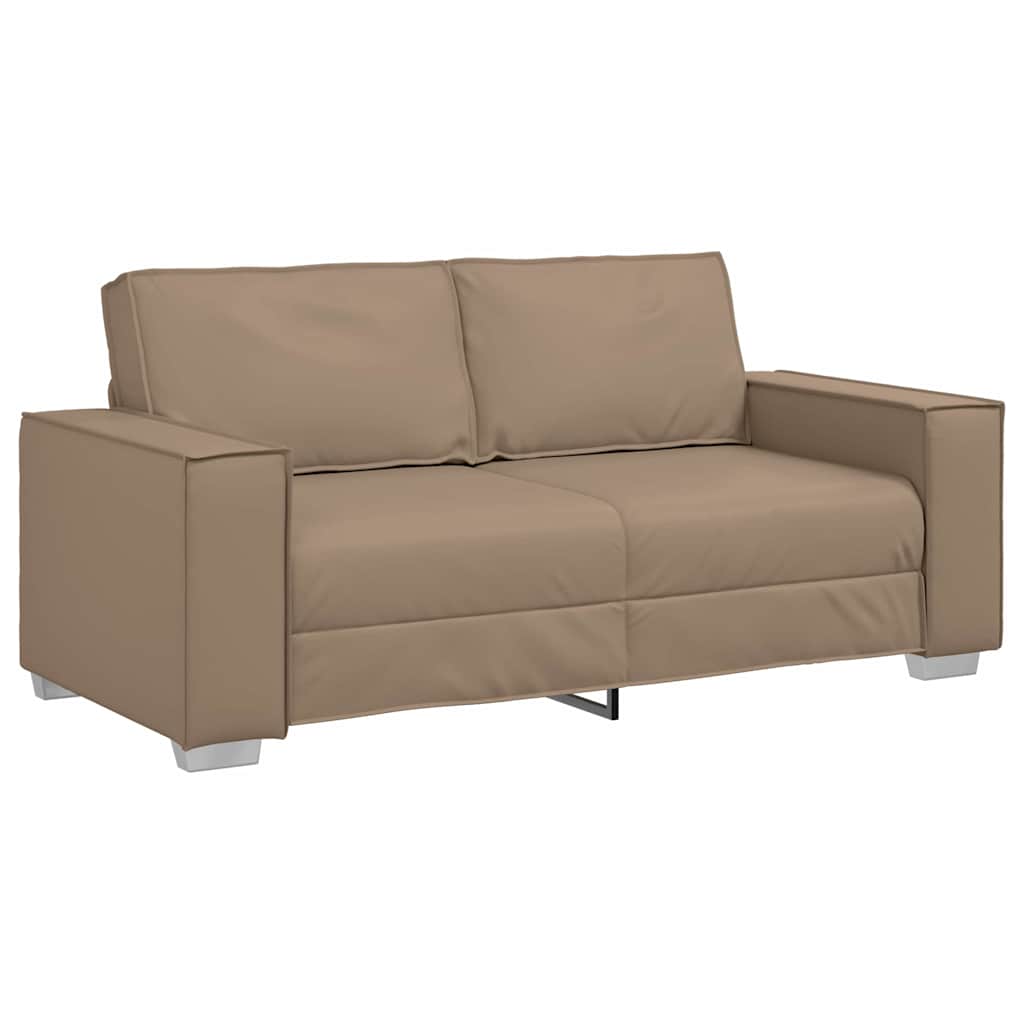 Sofa dwuosobowa Cappuccino 180 cm Skóra ekologiczna