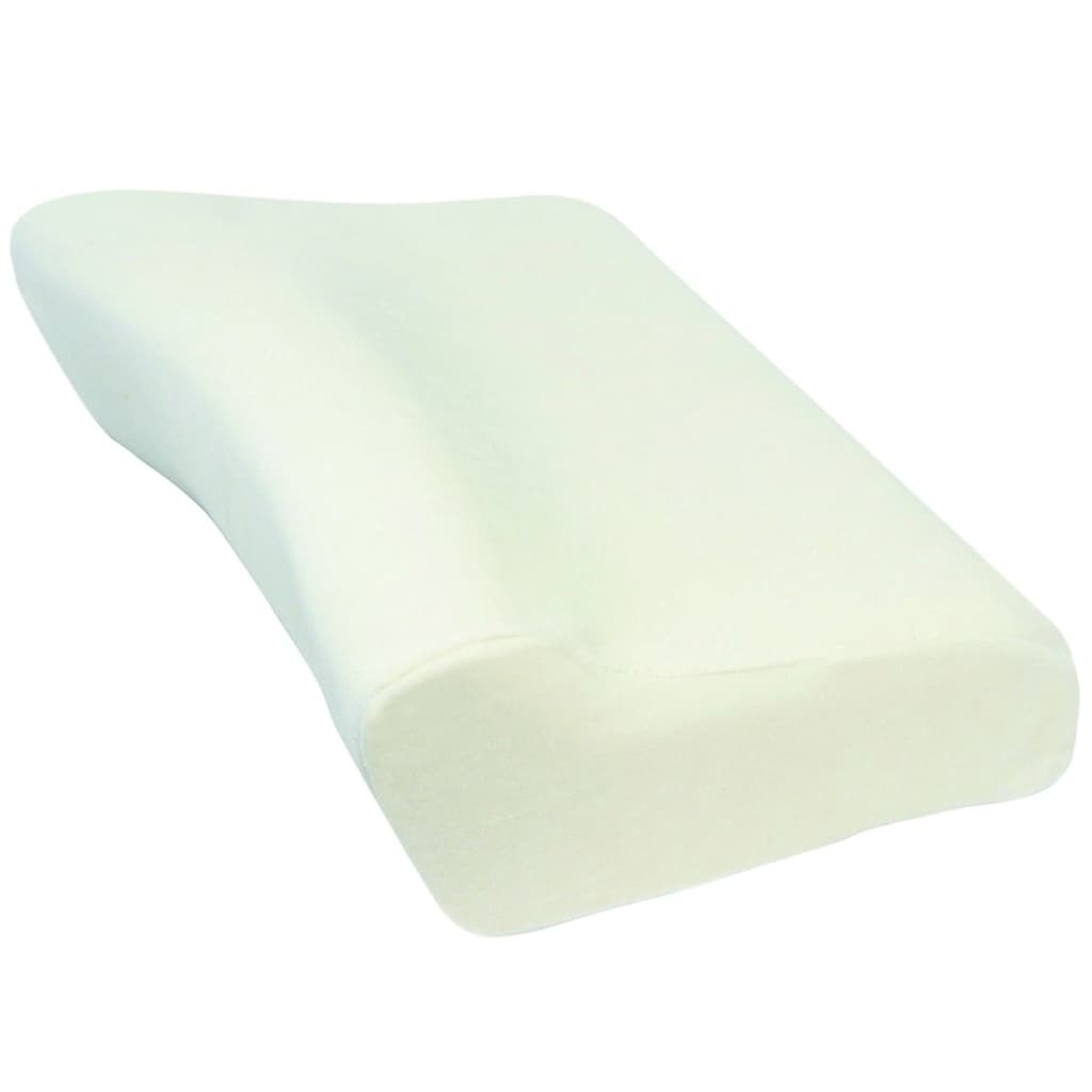 Poduszka Ortopedyczna Do Spania 47x33x11 cm Profilowana Memory SISSEL Biała Soft M