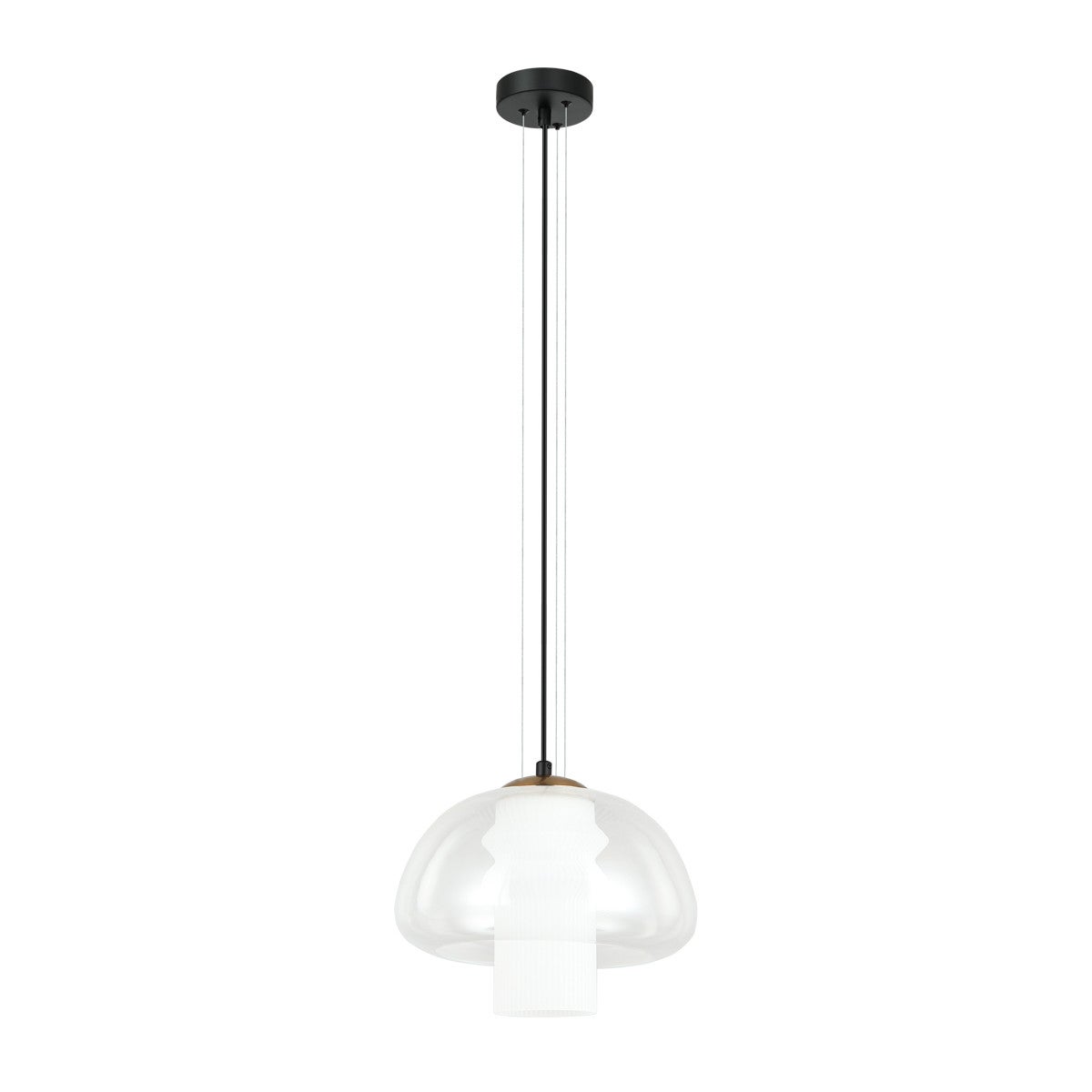 Lampa wisząca FEDER czarno-biała 1 x E27 x 40W wym:92x25x25cm Italux