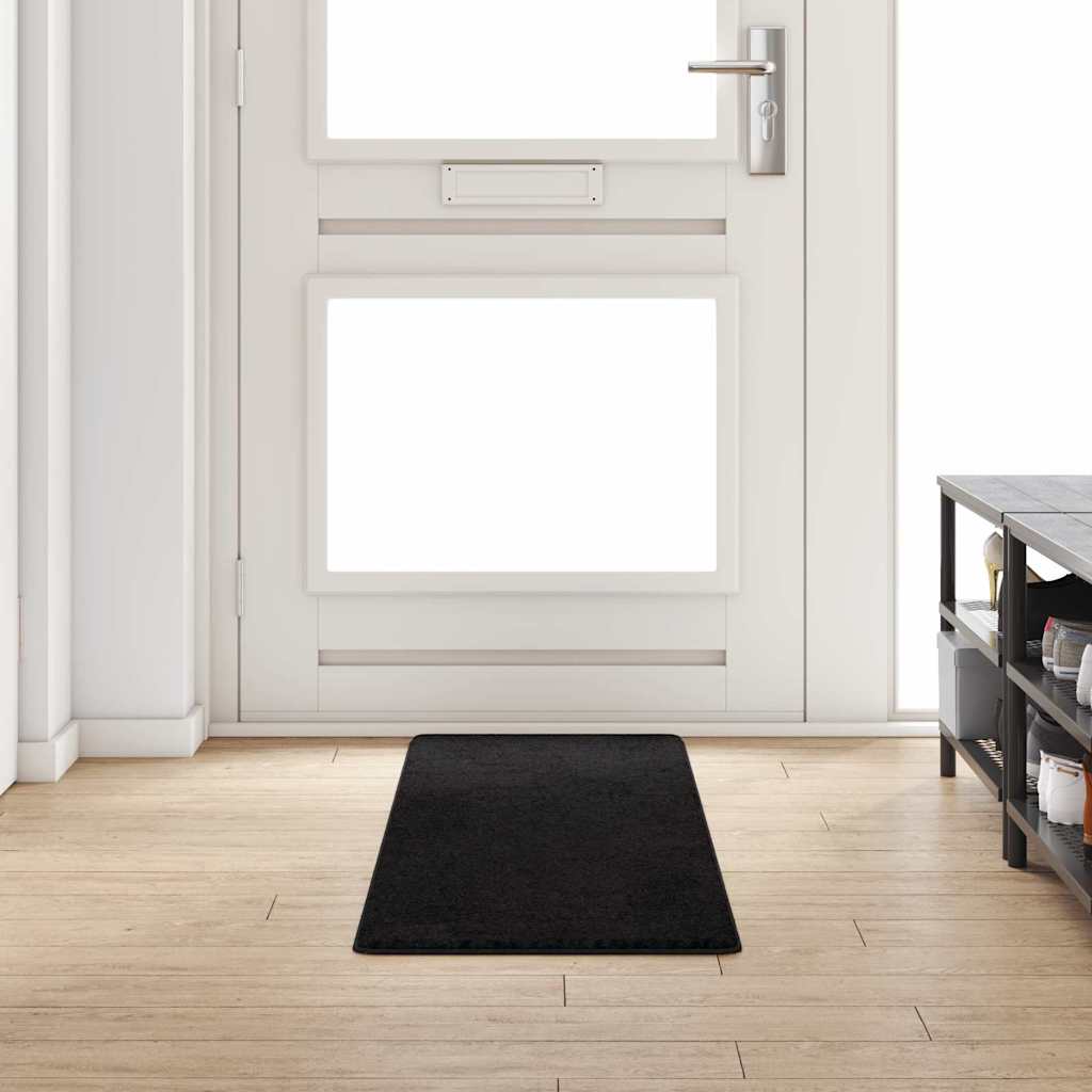 Chodnik dywanowy Czarny 50 x 200 cm 100% Poliester Tuft vidaXL