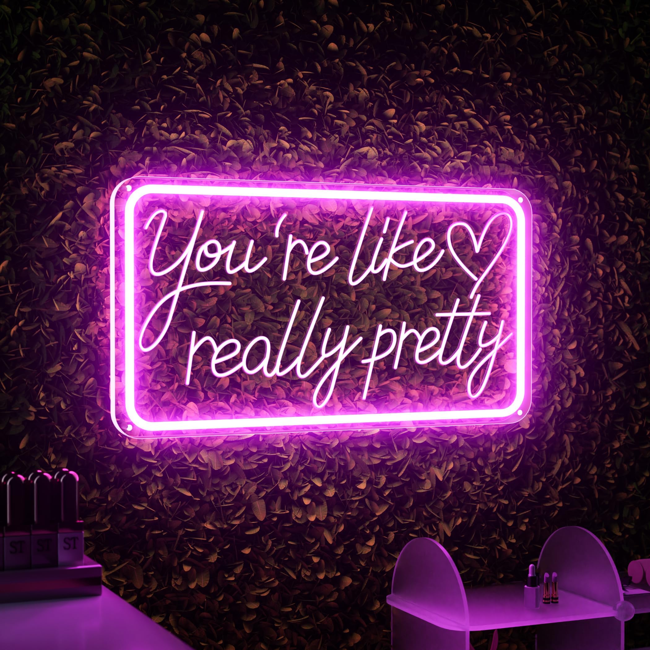 Jesteś jak bardzo piękny neon, neon LED, różowy neon do sypialni, salonu, na przyjęcie weselne