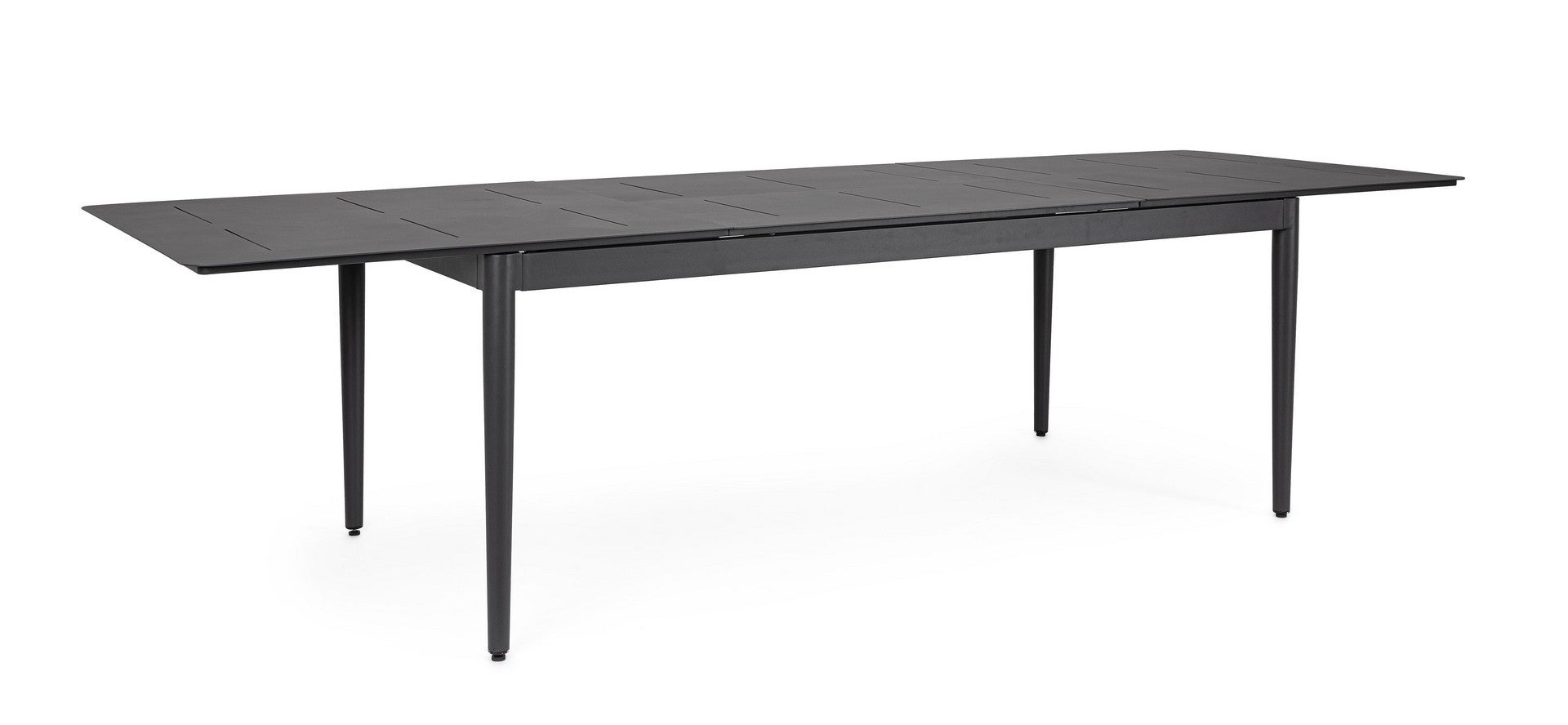 Rozkładany stół aluminiowy z automatycznym wysuwaniem, 200x300, kolor antracytowy, do użytku wewnątrz i na zewnątrz