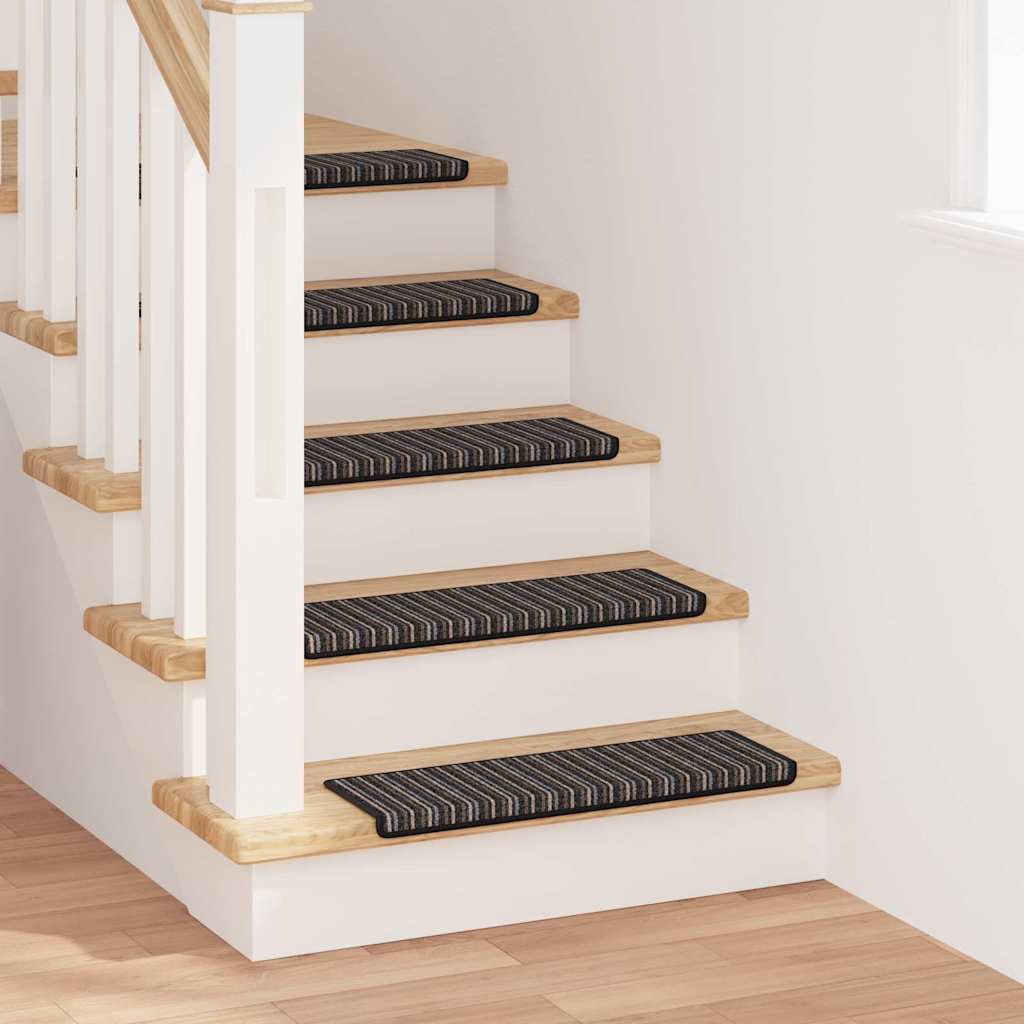Samoprzylepne maty na schody 15 pcs Antracyt 65 x 21 x 4 cm vidaXL