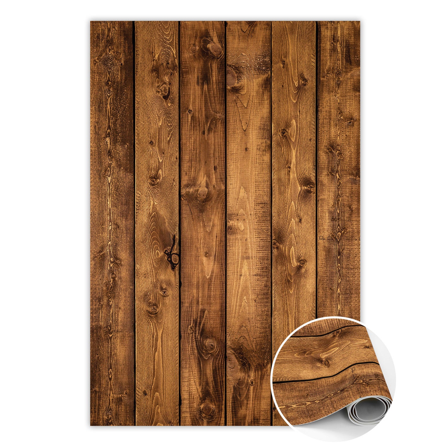 Dywan winylowy pionowe deski, mata winylowa wewnętrzna rustykalna dekoracja 140x210 cm – Tulup