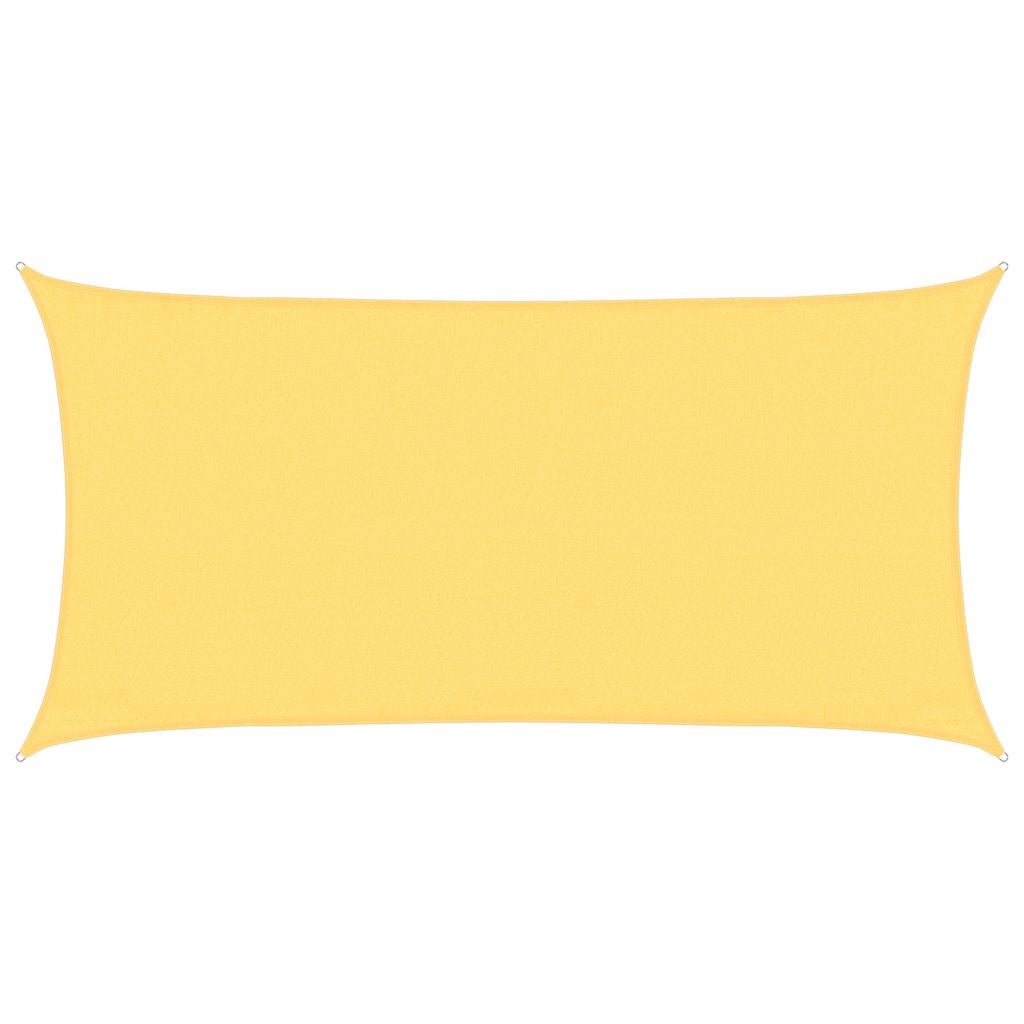 Żagiel Przeciwsłoneczny Prostokątny 300x600 cm HDPE Żółty