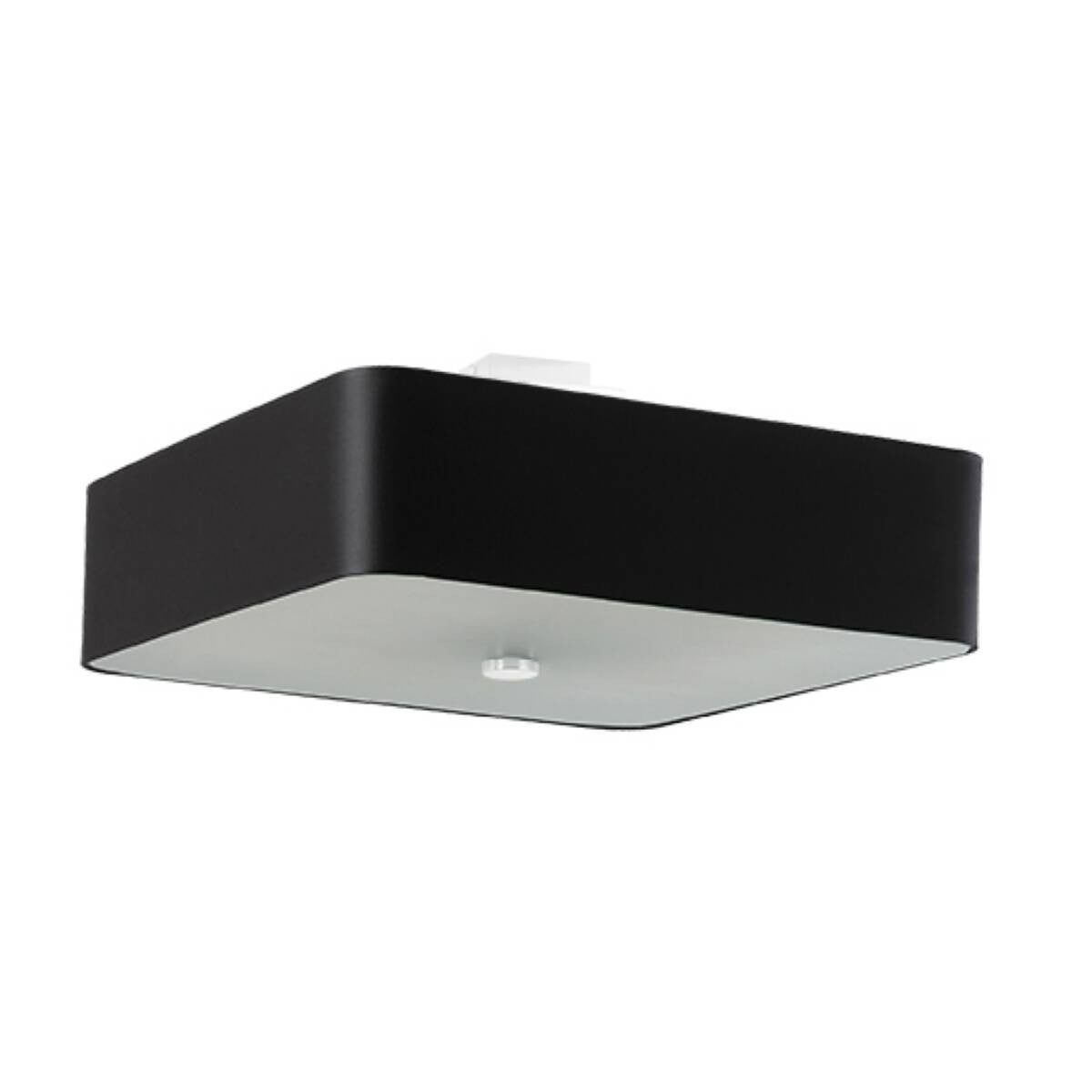 Lampa sufitowa klosz kwadratowy czarny 55 x 25 cm LOKKO 5xE27 15W SL.0826 Sollux Lighting