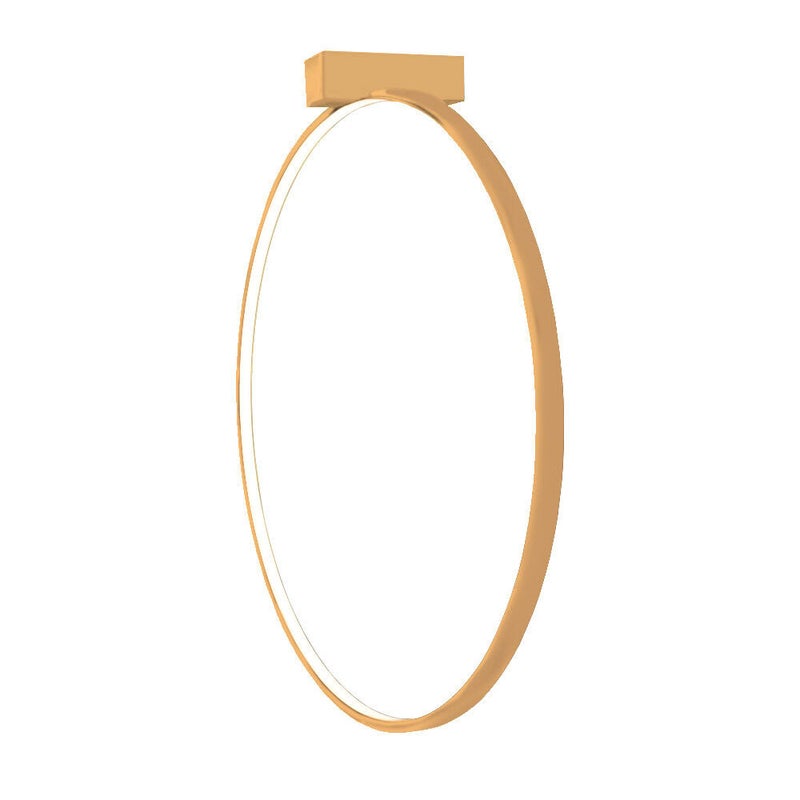 Kinkiet ścienny złoty ring Ø87cm neutralna barwa AGARO LED 27W Shilo
