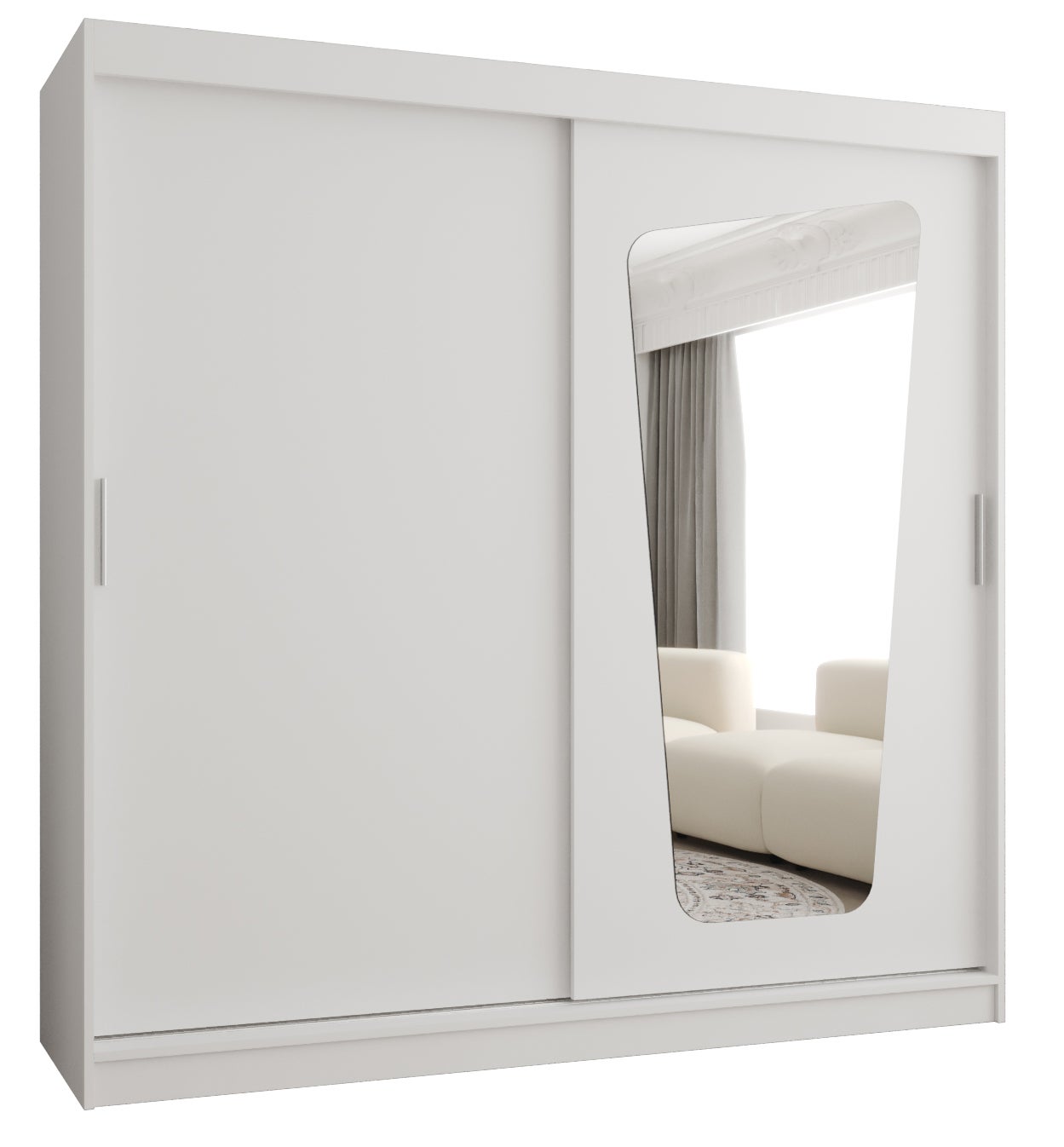 Szafa przesuwna garderoba MOKA 200 x 62 x 200 cm Biały