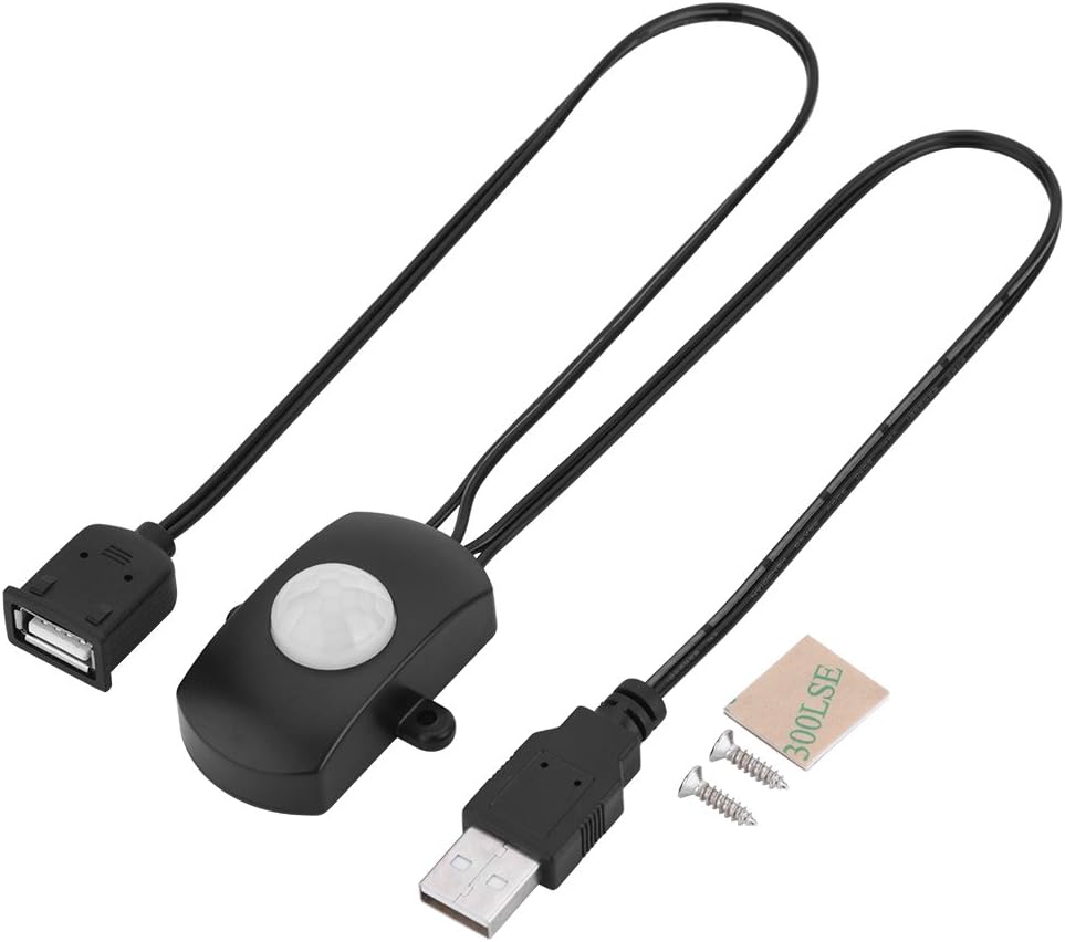 Mini detektor ruchu PIR z włącznikiem i czujnikiem obecności do oświetlenia LED DIY z interfejsem USB